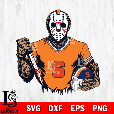 Syracuse Orange Jason Voorhees Horror 5 Svg Eps Dxf Png File, NCAA svg, Digital Download, Instant Download
