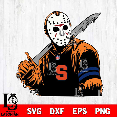 Syracuse Orange Jason Voorhees Horror 7 Svg Eps Dxf Png File, NCAA svg, Digital Download, Instant Download