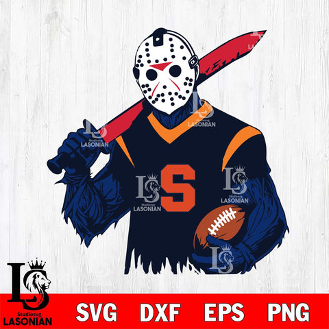 Syracuse Orange Jason Voorhees Horror Halloween 2 Svg Eps Dxf Png File, NCAA svg, Digital Download, Instant Download