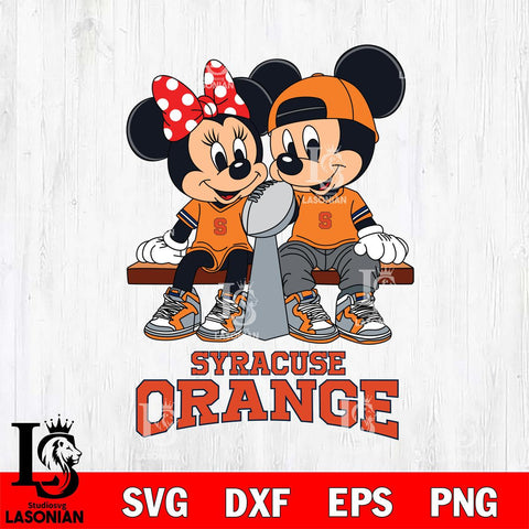 Syracuse Orange Mickey And Minnie Football Champions Svg Eps Dxf Png File, NCAA svg , Digital Download , Instant Download, Cricut File