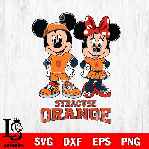 Syracuse Orange Mickey And Minnie Rugby Svg Eps Dxf Png File, NCAA svg , Digital Download , Instant Download, Cricut File