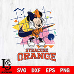 Syracuse Orange Minnie Mouse Dancing SVG DXF EPS PNG FILE, NCAA File Cut,Digital Download,Instant Download