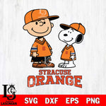 Syracuse Orange Peanuts Snoopy Football SVG DXF EPS PNG FILE,Snoopy File Cut, NCAA Digital Download,Instant Download,Christmas Silhouette