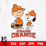 Syracuse Orange Peanuts Snoopy Friends Football SVG DXF EPS PNG FILE,Snoopy File Cut, NCAA Digital Download,Instant Download,Christmas Silhouette