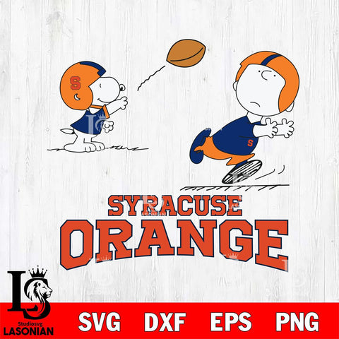 Syracuse Orange Peanuts play football SVG DXF EPS PNG FILE,Snoopy File Cut, NCAA Digital Download,Instant Download,Christmas Silhouette