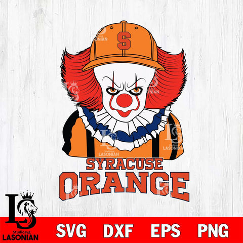 Syracuse Orange Pennywise Horror Sport 10 Svg Eps Dxf Png File, Digital Download