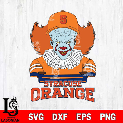 Syracuse Orange Pennywise Horror Sport 2 Svg Eps Dxf Png File, Digital Download