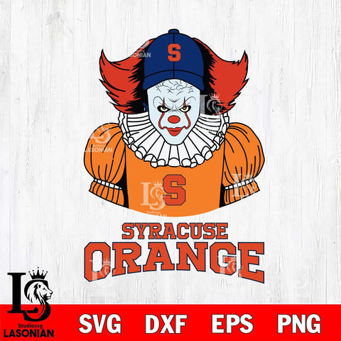 Syracuse Orange Pennywise Horror Sport 7 Svg Eps Dxf Png File, Digital Download