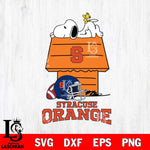 Syracuse Orange Snoopy Chill Football SVG DXF EPS PNG FILE,Snoopy File Cut, NCAA Digital Download,Instant Download,Christmas Silhouette