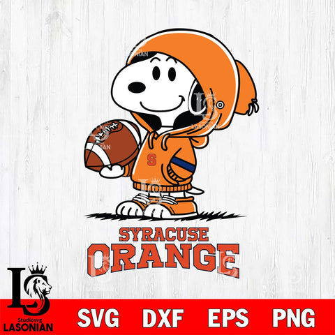 Syracuse Orange Snoopy Football Svg Eps Dxf Png File, NCAA svg , Digital Download , Instant Download, Cricut File