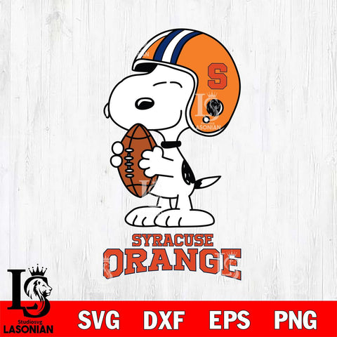 Syracuse Orange Snoopy Rugby Svg Eps Dxf Png File, NCAA svg , Digital Download , Instant Download, Cricut File