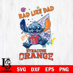 Syracuse Orange Stitch Love Rad Like Dad SVG DXF EPS PNG FILE, NCAA File Cut,Digital Download,Instant Download