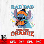 Syracuse Orange Stitch Rad Dad SVG DXF EPS PNG FILE, NCAA File Cut,Digital Download,Instant Download