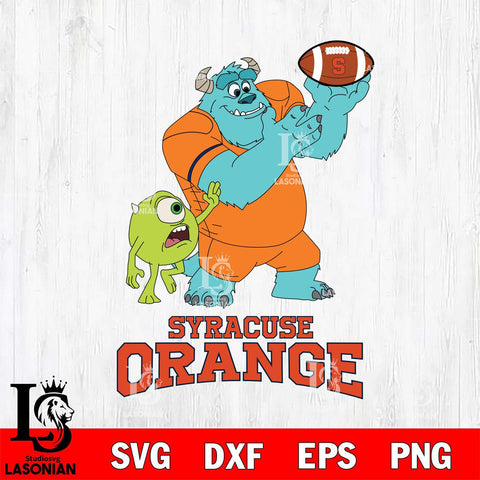 Syracuse Orange Sully & Mike Football Cricut,Christmas SVG DXF EPS PNG FILE, NCAA Digital Download,Instant Download, Silhouette