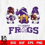 TCU Horned Frogs 3 Gnomes Football Svg Eps Dxf Png File, Digital Download, Instant Download
