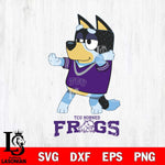 TCU Horned Frogs Bluey Dad Dance Svg Eps Dxf Png File, Digital Download, Instant Download