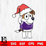 TCU Horned Frogs Bluey Jack Christmas Svg Eps Dxf Png File, Digital Download, Instant Download