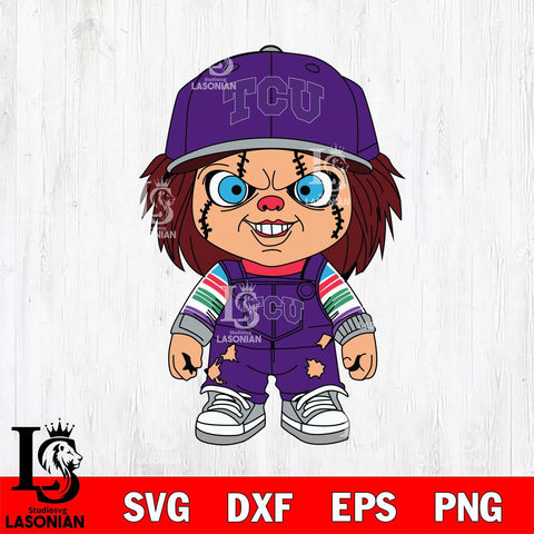 TCU Horned Frogs Chucky Football Horror Halloween Svg Eps Dxf Png File, NCAA svg, Digital Download, Instant Download