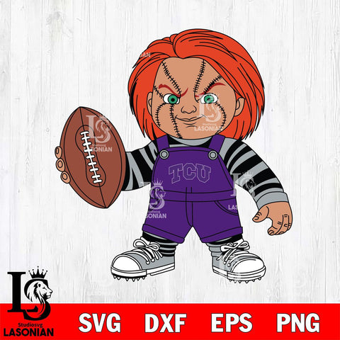 TCU Horned Frogs Chucky Horror 12 Svg Eps Dxf Png File, NCAA svg, Digital Download, Instant Download