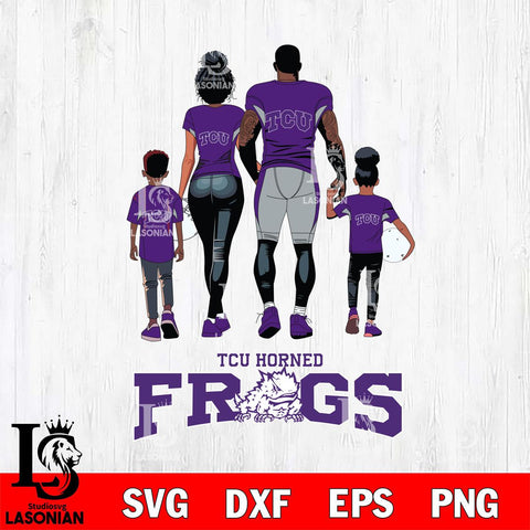TCU Horned Frogs Family Love Rugby SVG DXF EPS PNG FILE,NCAA SVG, Father day Digital Download,Instant Download, Silhouette
