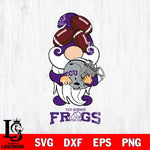 TCU Horned Frogs Gnomes Helmet Svg Eps Dxf Png File, Digital Download, Instant Download
