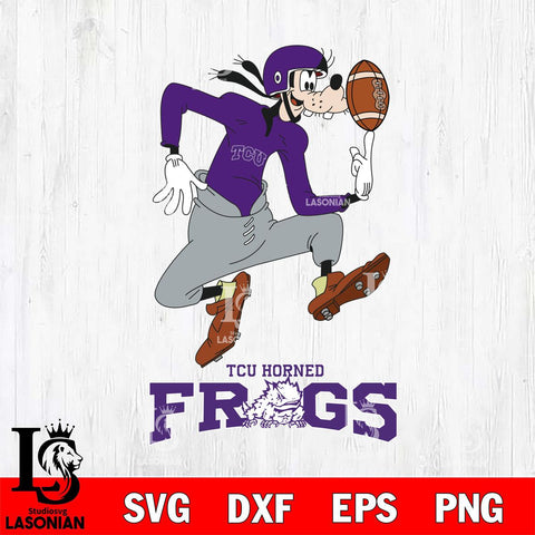 TCU Horned Frogs Goofy Circus Football SVG DXF EPS PNG FILE,NCAA svg ,Football Digital Download,Instant Download, Silhouette