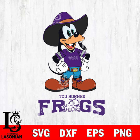 TCU Horned Frogs Goofy Cowboy Sport SVG DXF EPS PNG FILE,NCAA svg ,Football Digital Download,Instant Download, Silhouette