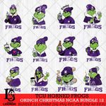 TCU Horned Frogs Grinch Christmas NCAA Bundle 12 Svg Eps Dxf Png File,Cricut files, Digital Download, Instant Download
