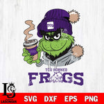 TCU Horned Frogs Grinch Cofffe Hoodie Cut Files Cricut, Svg Dxf Eps Png file, Digital download , Silhouette
