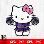 TCU Horned Frogs Hello Kitty Cheerleader 9 Svg Eps Dxf Png File, Digital Download, Instant Download