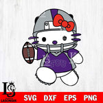 TCU Horned Frogs Hello Kitty sport 11 Svg Eps Dxf Png File, NCAA svg, Digital Download, Instant Download