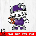 TCU Horned Frogs Hello Kitty sport 2 Svg Eps Dxf Png File, NCAA svg, Digital Download, Instant Download