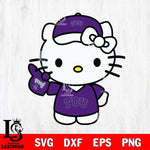 TCU Horned Frogs Hello Kitty sport 5 Svg Eps Dxf Png File, NCAA svg, Digital Download, Instant Download