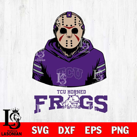 TCU Horned Frogs Jason Voorhees 4 Svg Eps Dxf Png File, Digital Download