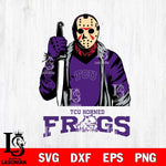 TCU Horned Frogs Jason Voorhees 6 Svg Eps Dxf Png File, Digital Download