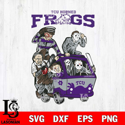 TCU Horned Frogs Jason Voorhees Horror 10 Svg Eps Dxf Png File, NCAA svg, Digital Download, Instant Download