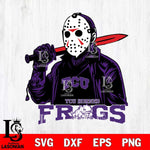 TCU Horned Frogs Jason Voorhees Horror 12 Svg Eps Dxf Png File, NCAA svg, Digital Download, Instant Download