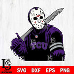 TCU Horned Frogs Jason Voorhees Horror 7 Svg Eps Dxf Png File, NCAA svg, Digital Download, Instant Download