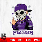 TCU Horned Frogs Jason Voorhees Horror 9 Svg Eps Dxf Png File, NCAA svg, Digital Download, Instant Download