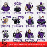 TCU Horned Frogs Jason Voorhees NCAA Bundle 12 SVG Svg Eps Dxf Png File, Digital Download