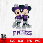 TCU Horned Frogs Mickey And Minnie Mouse Football Svg Eps Dxf Png File, NCAA svg , File Cut , Digital Download , Instant Download, Cut Svg Files