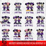 TCU Horned Frogs Mickey Minnie Mouse NCAA Bundle 12 Svg Eps Dxf Png File, Bundle NCAA svg , File Cut , Digital Download , Instant Download, Cut Svg Files