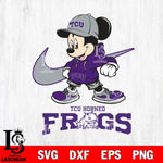 TCU Horned Frogs Mickey Mouse NIKE, Svg Eps Dxf Png File, Digital Download