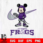 TCU Horned Frogs Mikey Mouse Disney NIKE, Svg Eps Dxf Png File, Digital Download