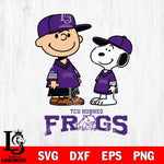 TCU Horned Frogs Peanuts Snoopy Football SVG DXF EPS PNG FILE,Snoopy File Cut, NCAA Digital Download,Instant Download,Christmas Silhouette
