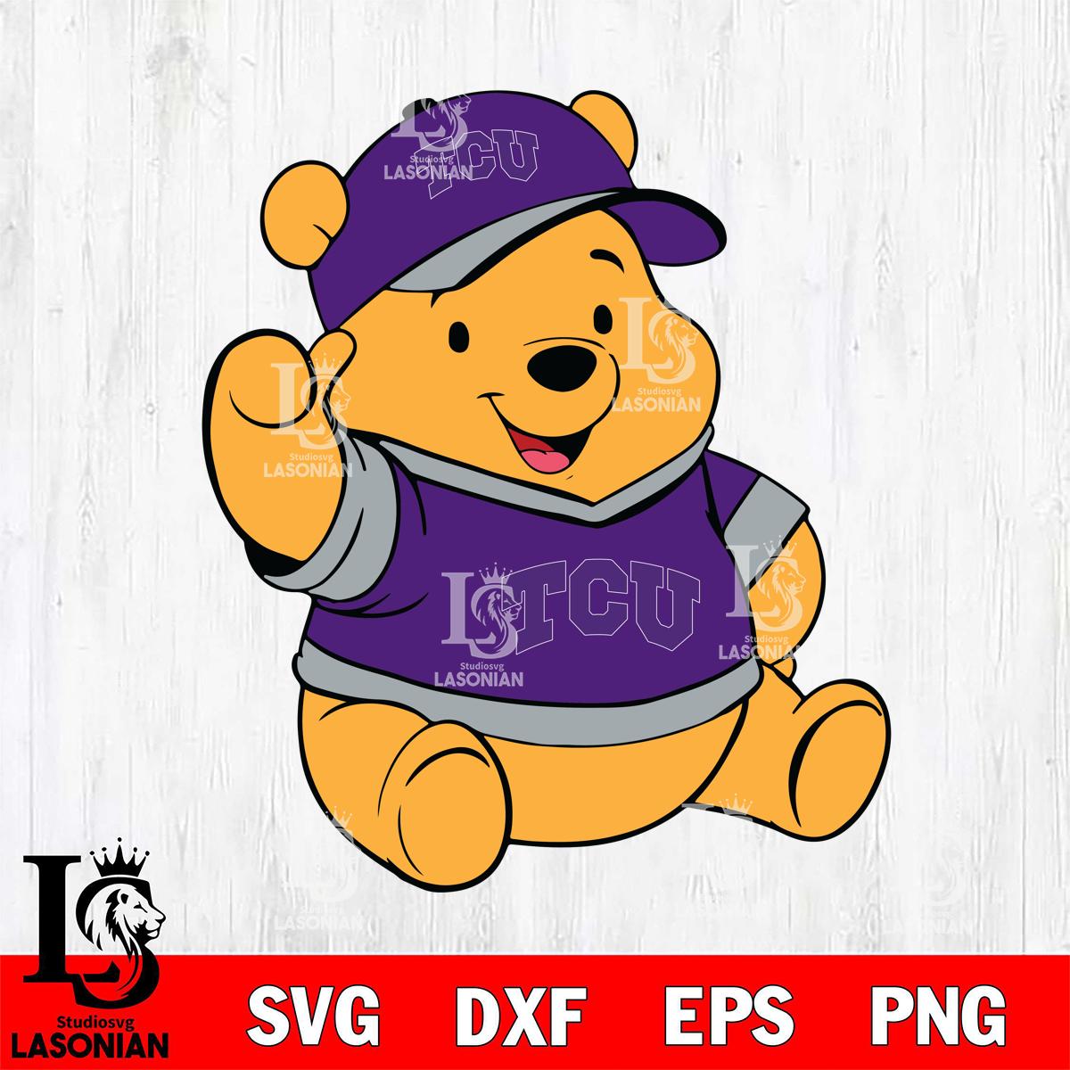 TCU Horned Frogs Pooh Bear – lasoniansvg