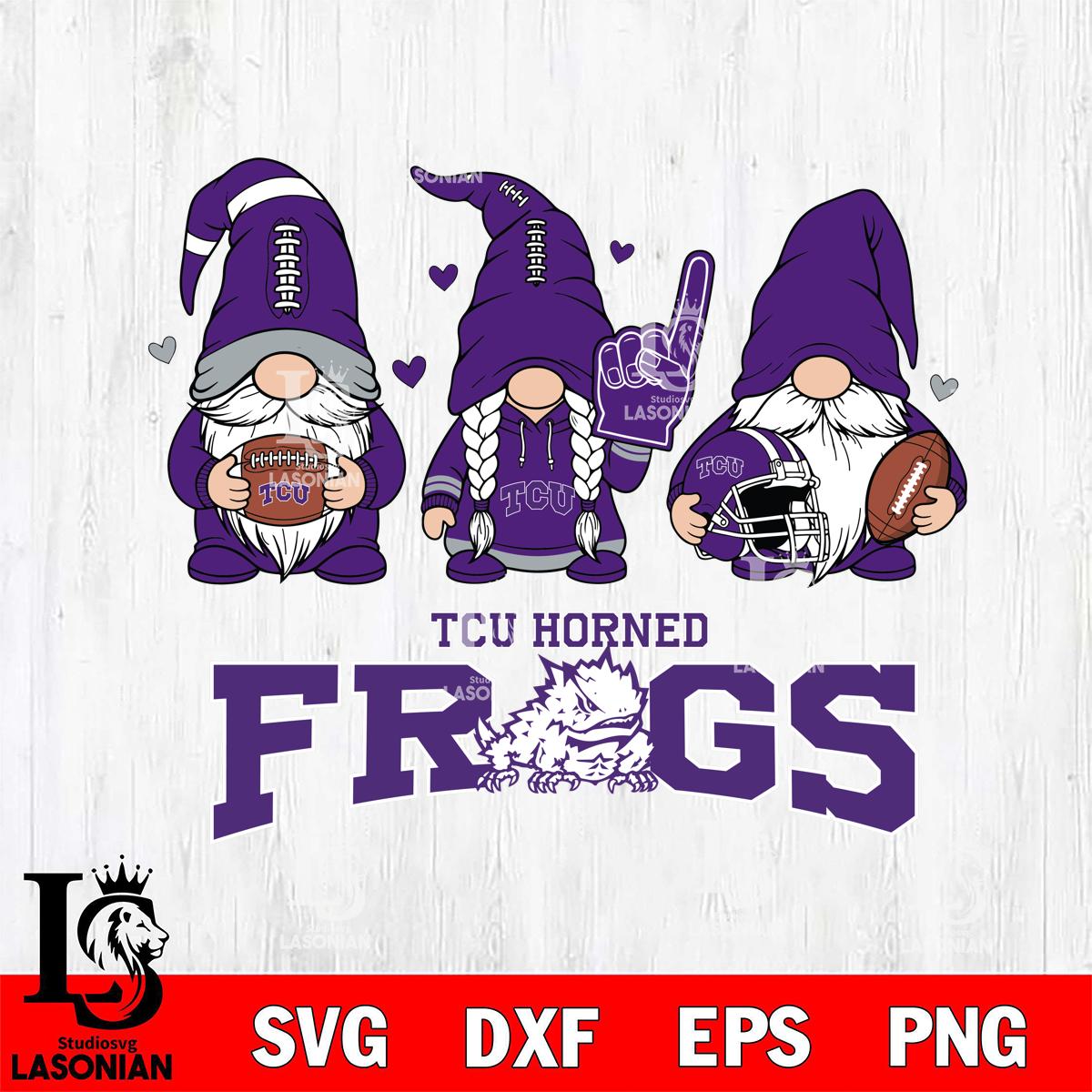 TCU Horned Frogs Rugby Gnome – lasoniansvg