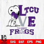 TCU Horned Frogs Snoopy Sport 10 Svg Eps Dxf Png File, Digital Download