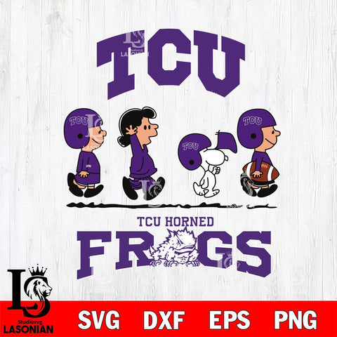 TCU Horned Frogs Snoopy Sport 12 Svg Eps Dxf Png File, Digital Download