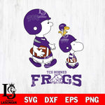 TCU Horned Frogs Snoopy Sport Svg Eps Dxf Png File, Digital Download